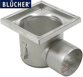 Промисловий трап для кухні Blucher 726.402.110, нержавіюча сталь, горизонтальний вихід D110