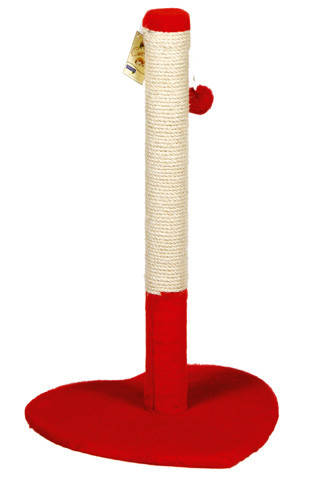 Дряпка-стовпчик для кішок Валентинка