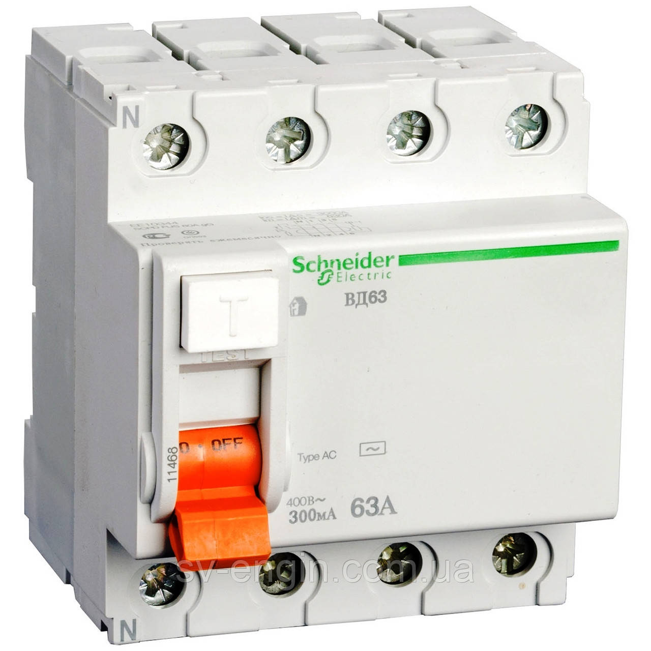 ВД63 (SCHNEIDER ELECTRIC, Франція) — диференціальні реле (УЗО)