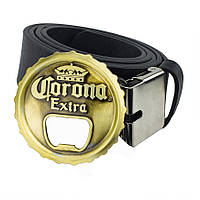 Поясний ремінь з бронзовою пряжкою "Corona" мистецтв шкіра