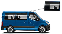 Бічне скло коротка база Renault Master 2010-2018 заднє праве