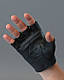 Рукавички чоловічі короткі обрізні шкіряні Lederhandschuhe, ohne Finger, "Deluxe" чорні MFH Німеччина, фото 3
