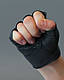Рукавички чоловічі короткі обрізні шкіряні Lederhandschuhe, ohne Finger, "Deluxe" чорні MFH Німеччина, фото 5