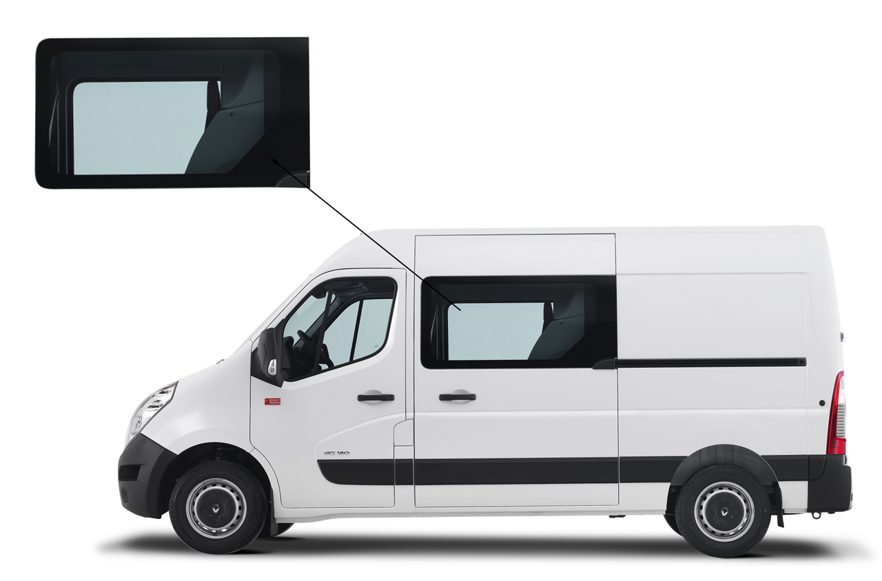 Бічне скло Renault Master 2010-2018 переднє ліве