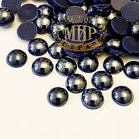 Керамічні напівперлини, колір Cobalt AB, 8 мм*50 шт.