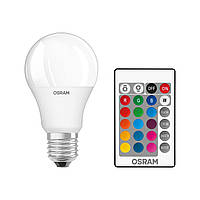 Led лампа OSRAM ST CLAS A60 RGBW FR 9W/2700K E27 светодиодная с пультом дистанционного управления