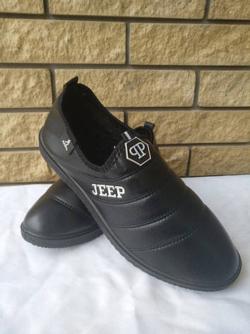 Кросівки чоловічі шкіряні на хутрі JEEP, фото 1
