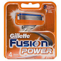Gillette Fusion Power 4 шт. в упаковке сменные кассеты для бритья