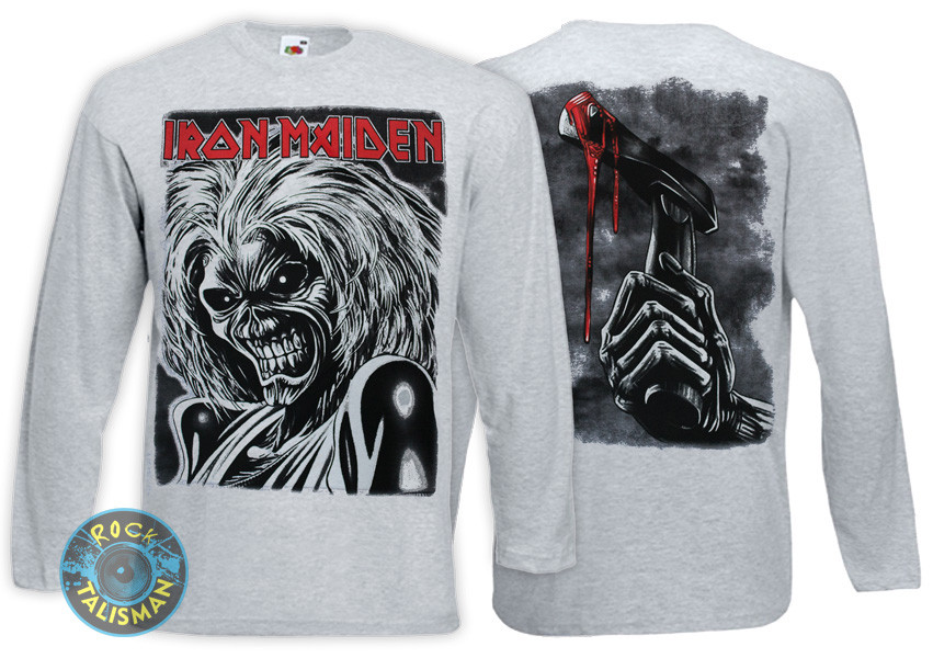 Футболка довгий рукав IRON MAIDEN Killers меланжева