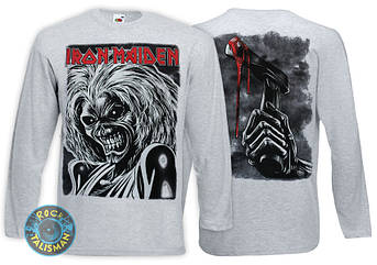 Футболка довгий рукав IRON MAIDEN Killers меланжева, фото 2