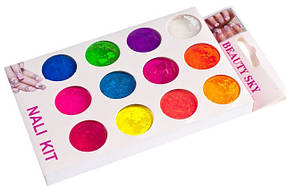 Набір пігментів для акрилу та гелю 12 шт., фото 2