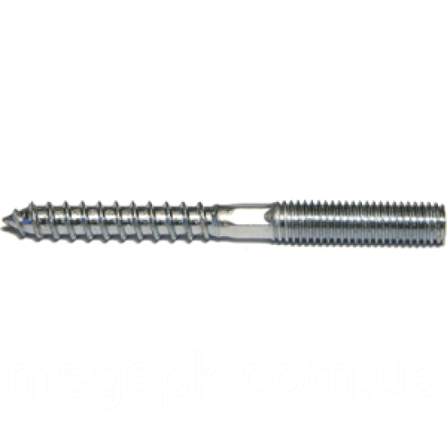 Гвинт-шуруп комбінований 8х80 мм, (шпилька-шуруп), ц/б