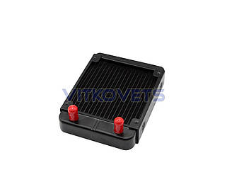 Радіатор зі штуцерами під вентилятор 120х120