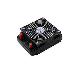 Радіатор зі штуцерами під вентилятор 120х120, фото 5