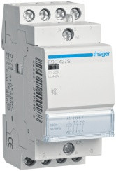 Контактор Hager 25A 2НО+2НЗ 230В безшумний ESC427S