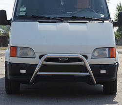 Кенгурятник WT006 (нерж) - Ford Transit 2000-2014 рр.