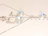 Набір Xuping колір Родій з кр-ми Swarovski Сережки Кулон на ланцюжку "Xilion Heart Vitrail Light" дл.38,5-43см, фото 3