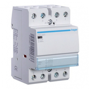 Контактор Hager 40A 4НЗ 230В ESC441