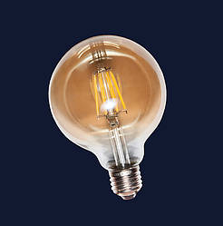 Лампочка "COW лампа LED G125 8W Amber 2300K E27 IC"