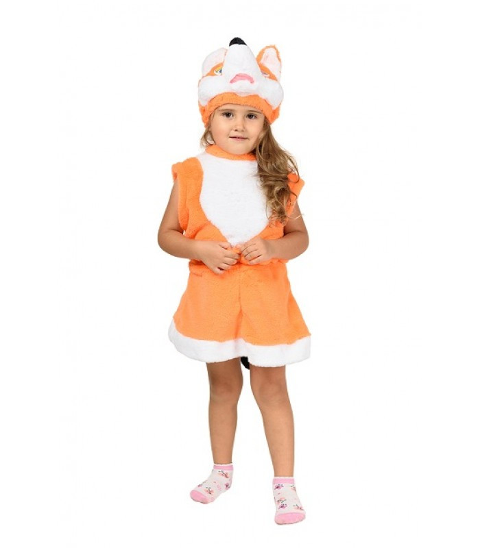 Новорічний костюм Лисиці для дівчинки від 2 до 5 років на виступ, дитячий ранок