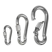 Карабін пожежний з фіксатором 4мм*40