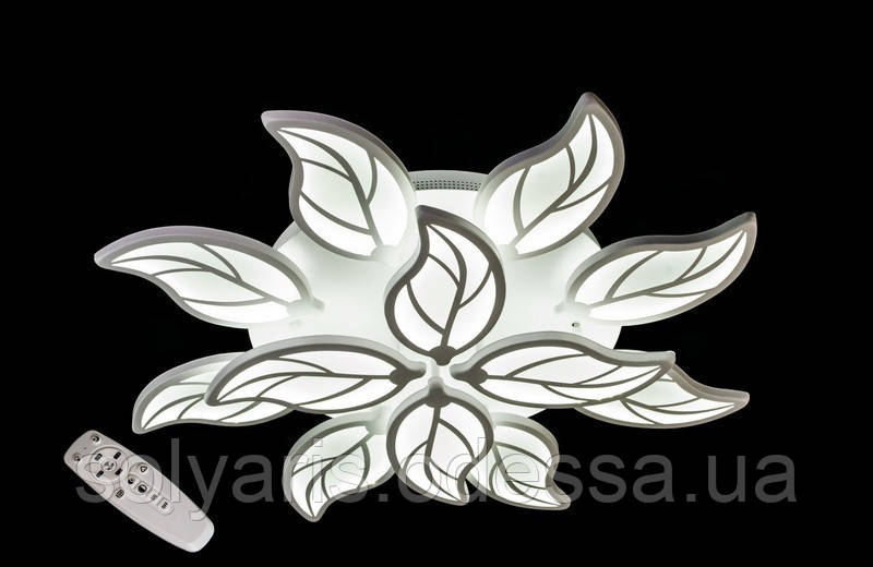 Люстра стельова світлодіодна 228881/8+4 Dimmer чорна