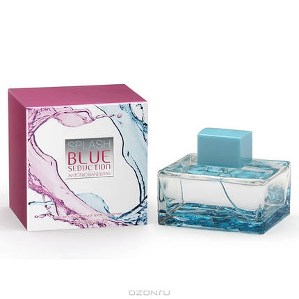 Antonio Banderas Splash Blue Seduction For Woman туалетная вода 100 ml. (Сплеш Блю Седакшн фо вумен), фото 2