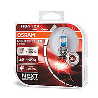 Автомобільні лампи "OSRAM" (HB4) (Night Breaker Laser) (+150%) (Next Generation) (DUOBOX)