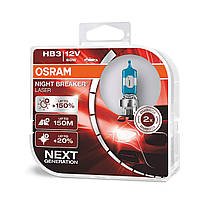 Автомобільні лампи "OSRAM" (HB3) (Night Breaker Laser) (+150%) (Next Generation) (DUOBOX)