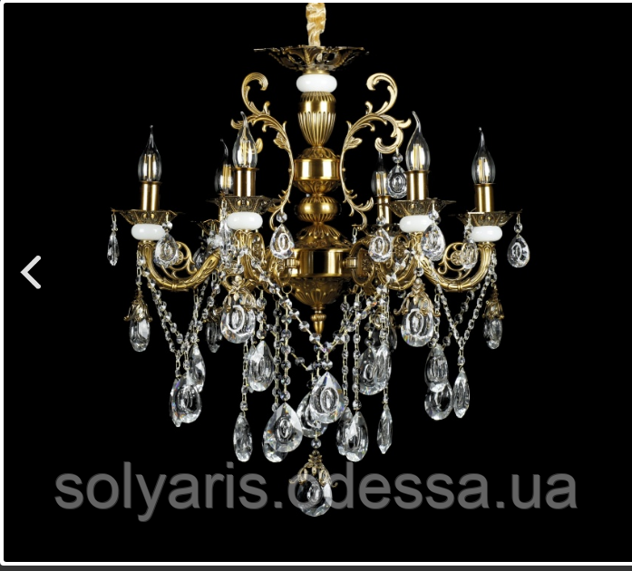 ЛЮСТРА СВЕЧА L77336M/6 (GAB) бронза, фото 1