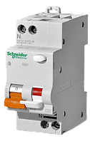 Дифференциальный автоматический выключатель Schneider-Electric АД63 2P(1+N) 16A C, 30mA, 11473 Диф Шнайдер