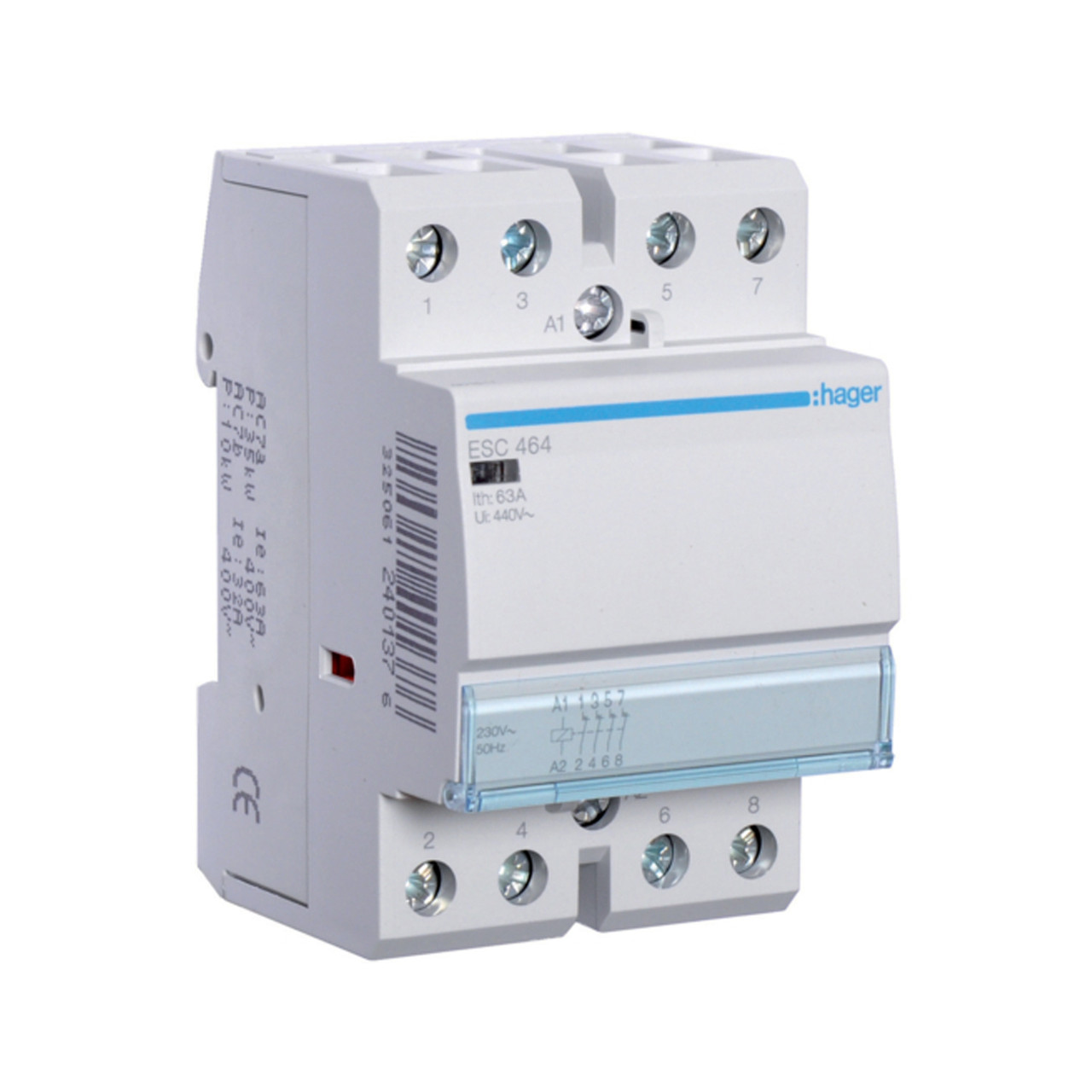 Контактор Hager 63A 4НЗ 230В ESC464
