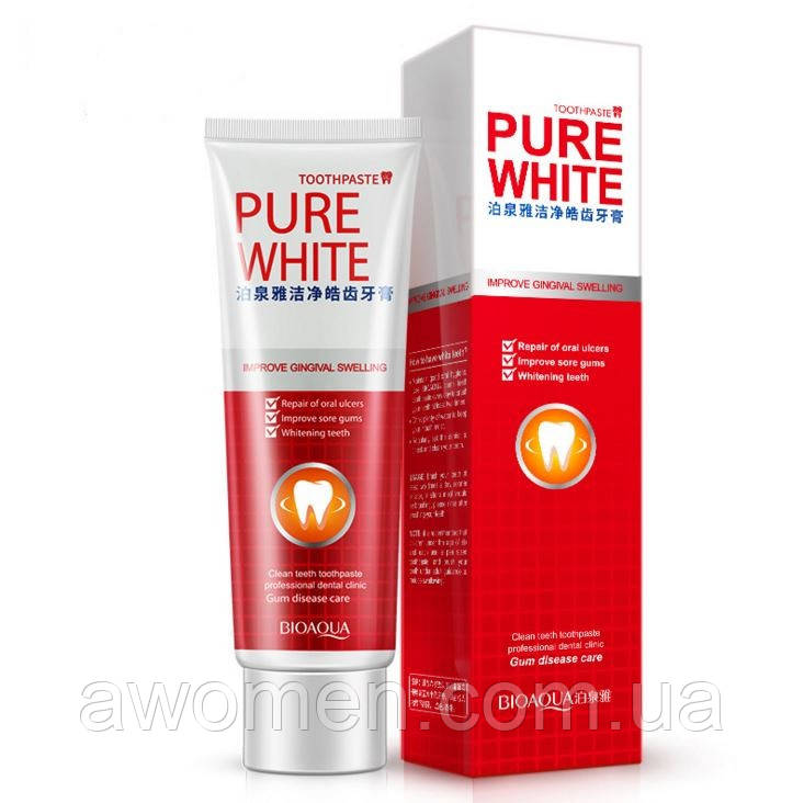 Зубна паста вибілювальна BIOAQUA Pure White (120 г)