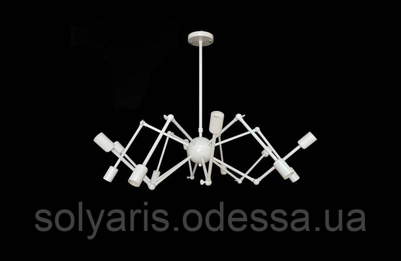 ЛЮСТРА SPIDER павук лофт 6051/12 (біла,чорна)