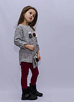 Дитячий костюм "Шапочки" туничка + сумочка для дівчинки 3-6 років