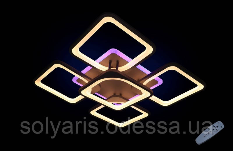 Люстра світлодіодна 5543/4+1CF LED диммер (коричневий,чорний,сірий,білий