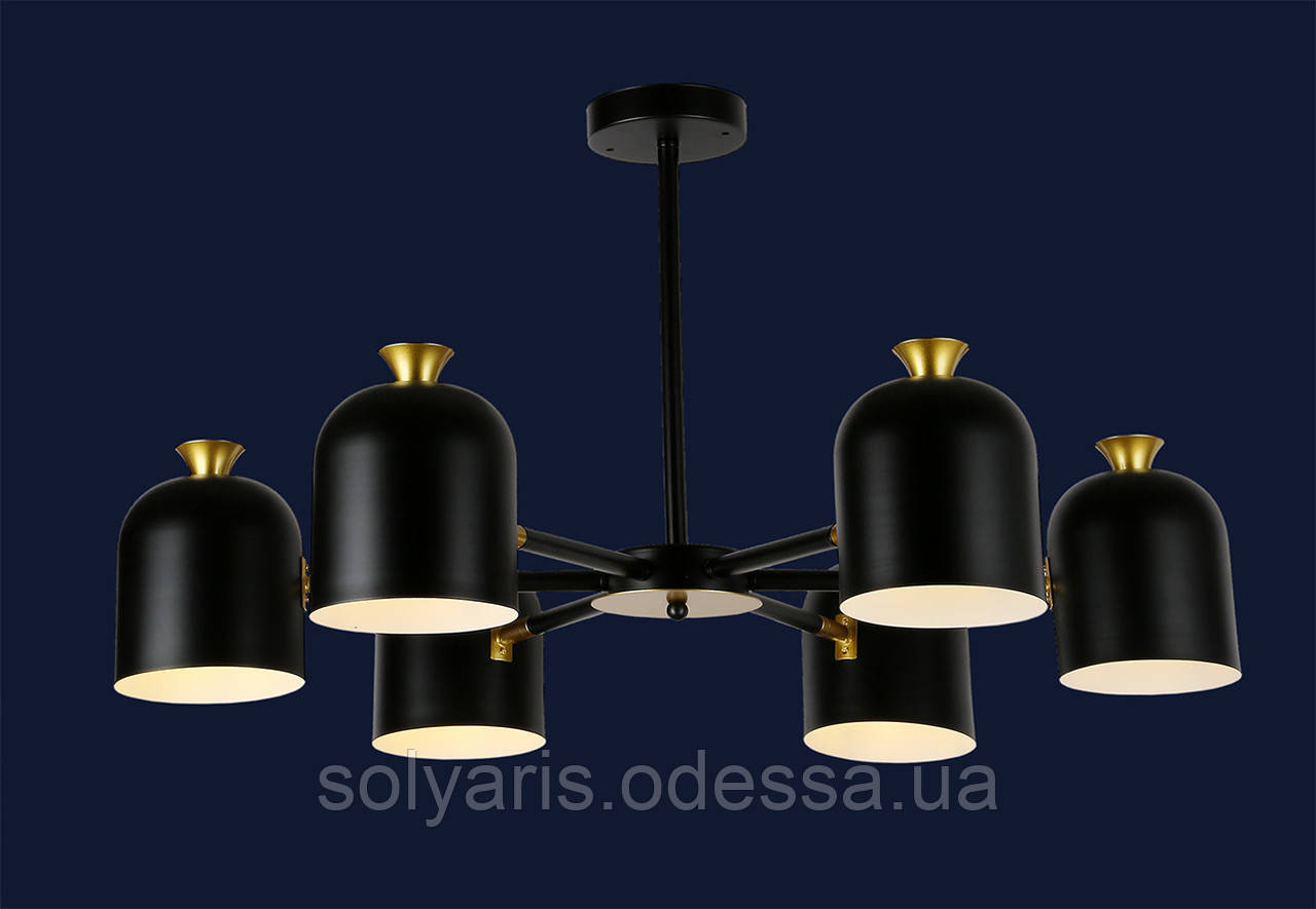 Люстра лофт 756LPR1027-6 BK