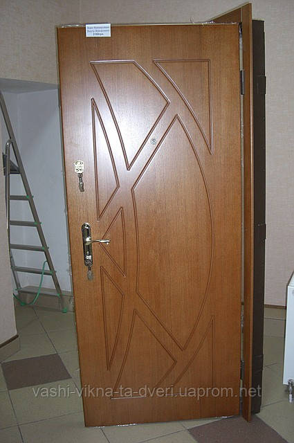 Двері вхідні металеві з плитами шпон дуб на замовлення виготовляємо - фото 10 - id-p957125