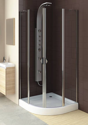 Півкругла душова кабіна Aquaform GLASS 5 800x800x1850, фото 2