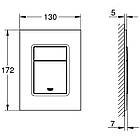 Інсталяція для унітазу GROHE RAPID SL 39501000 з кнопкою хром 82512, фото 3
