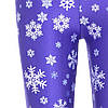 Сині жіночі лосини зі сніжинками, фото 3