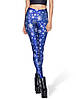 Сині жіночі лосини зі сніжинками, фото 2