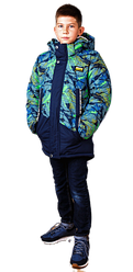 Дитяча зимова куртка з хутряною підстібкою для хлопчика