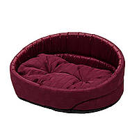 Лежак для собак "Люкс" 1 бордовий