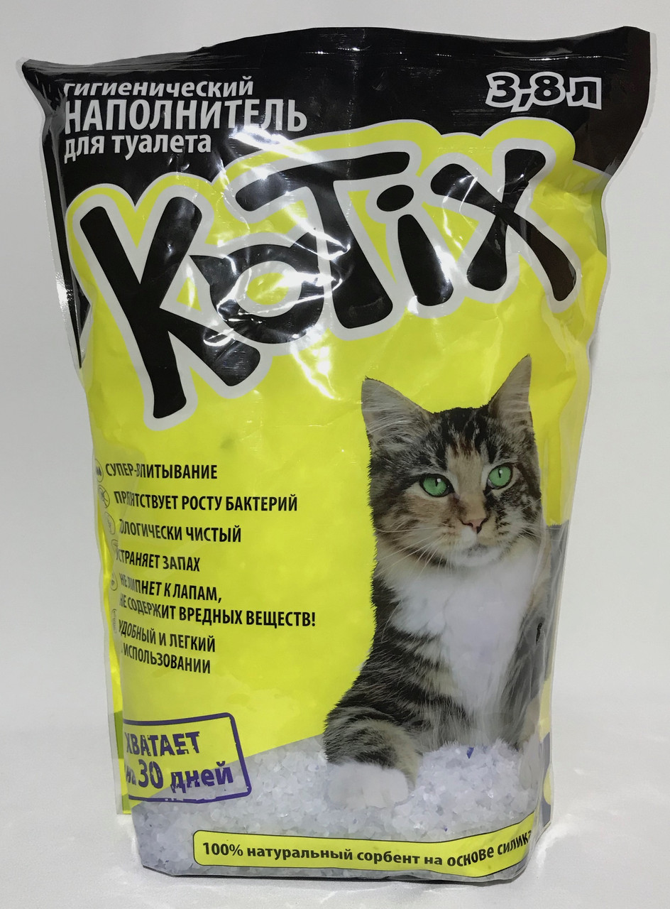 Наповнювач Kotix 1,8 кг (3,8 л) силікагелевий для туалетів для кішок