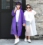 Плащ дощовик для дітей і підлітків. Фіолетовий, фото 3