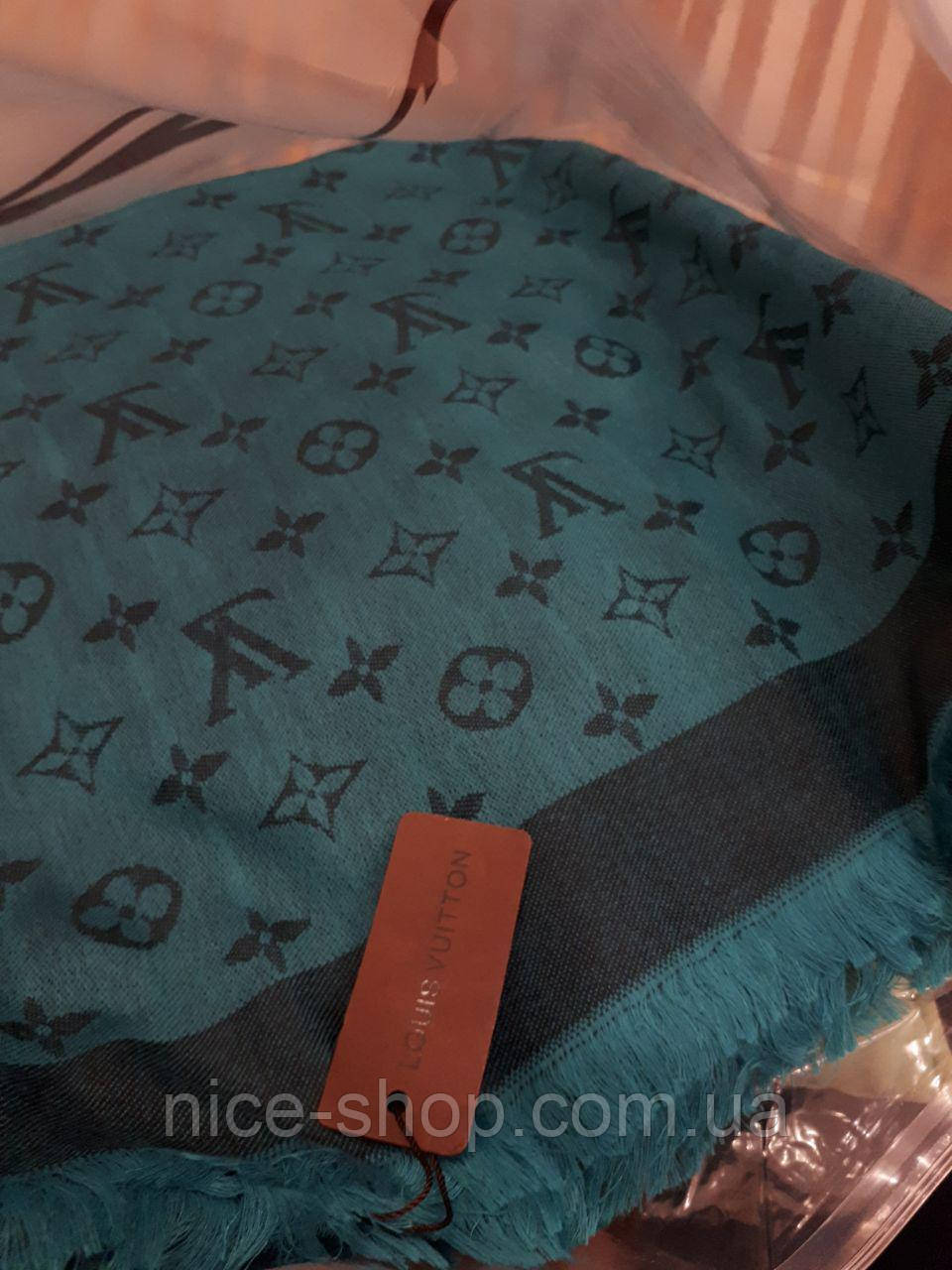 Хустка Louis Vuitton зелена комбі