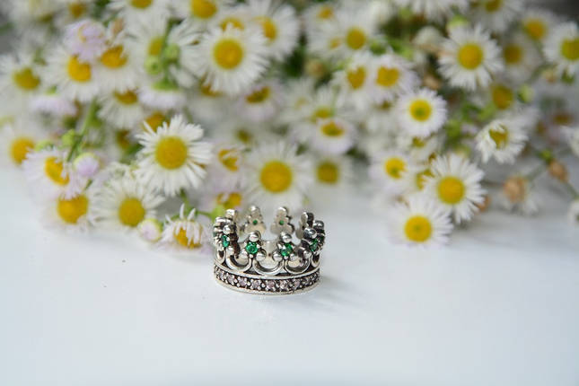 Корона Королева кільце жіноче з камінням, фото 1