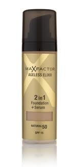 Тональна Основа для особи Max Factor AGELESS ELIXIR 2 в 1 Foundation+ Serum (Макс Фактор Еліксир)