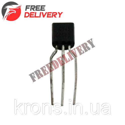 Чіп C945 100ШТ TO-92, Транзистор біполярний NPN, підсилювач ВЧ, фото 1